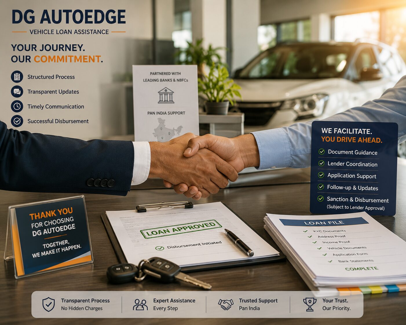 Vehicle loan assistance and coordination